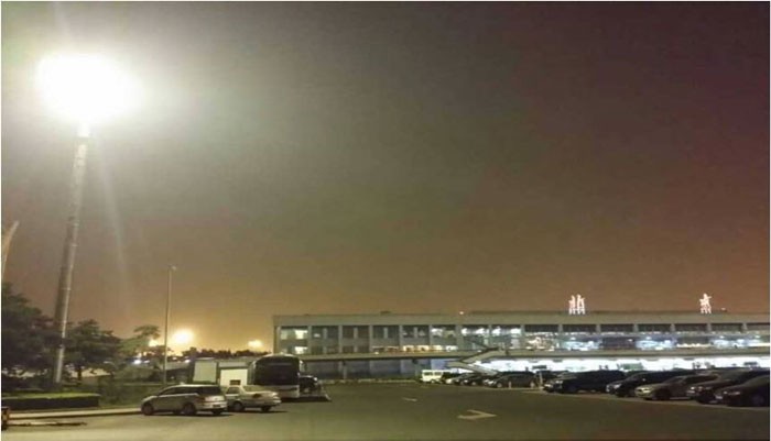 Beijing-capital Airport apron/parking lot LED mining lighting renovation